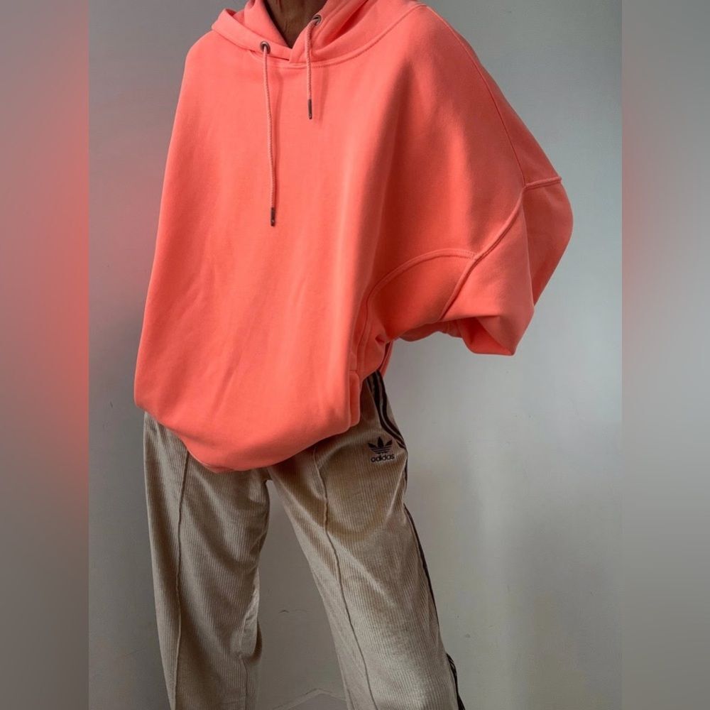 NWOT Free People FP Movement Sprint to the Finish Sweatshirt Hoodie Orange Small